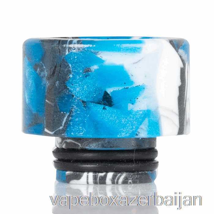 Vape Smoke 510 Widebore Resin Drip Tip Blue / Black / White
